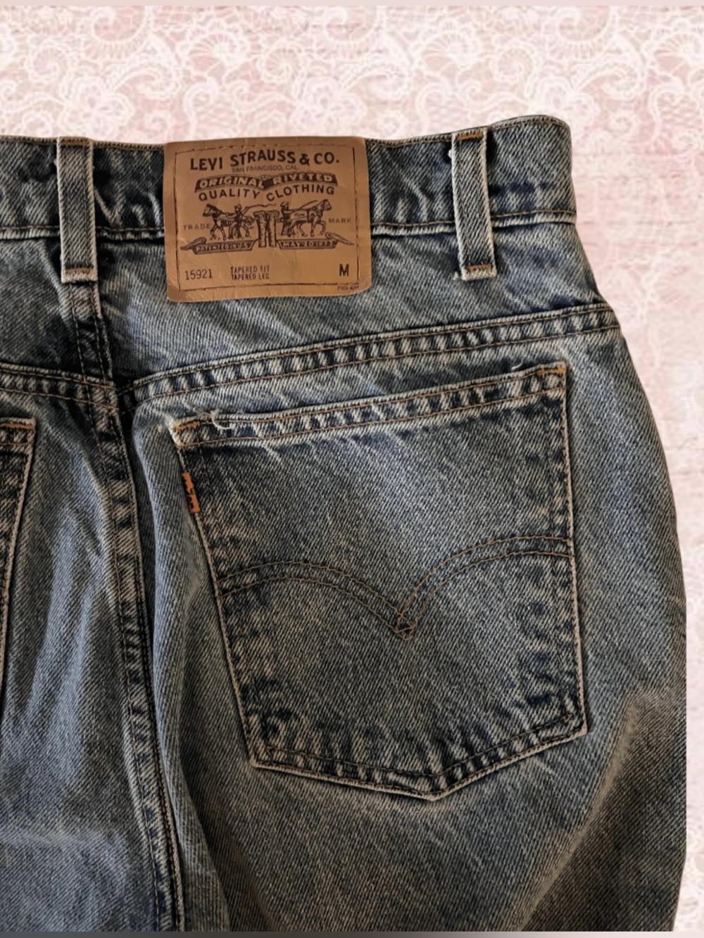 Vintage 90s Levi’s 15921 Orange Tab Jeans
